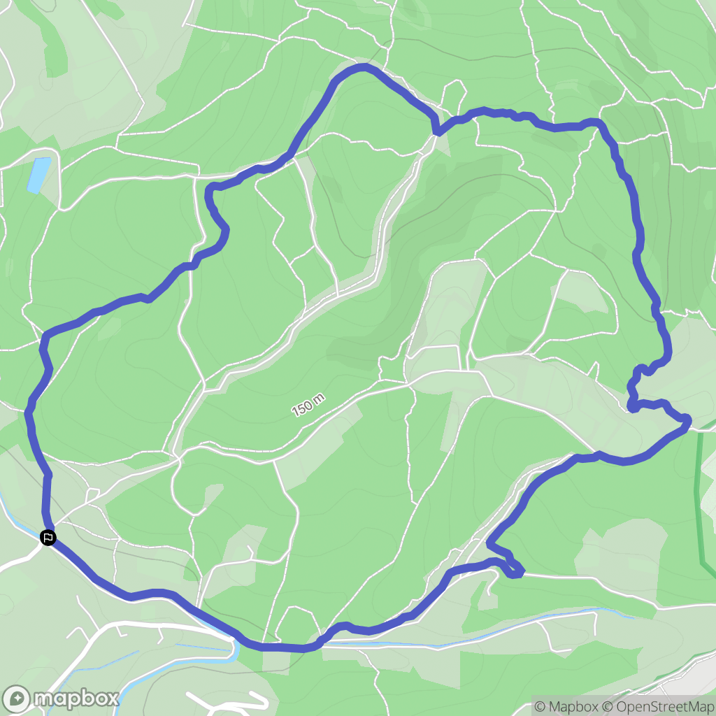 Velleron : carte du parcours de randonnée - France