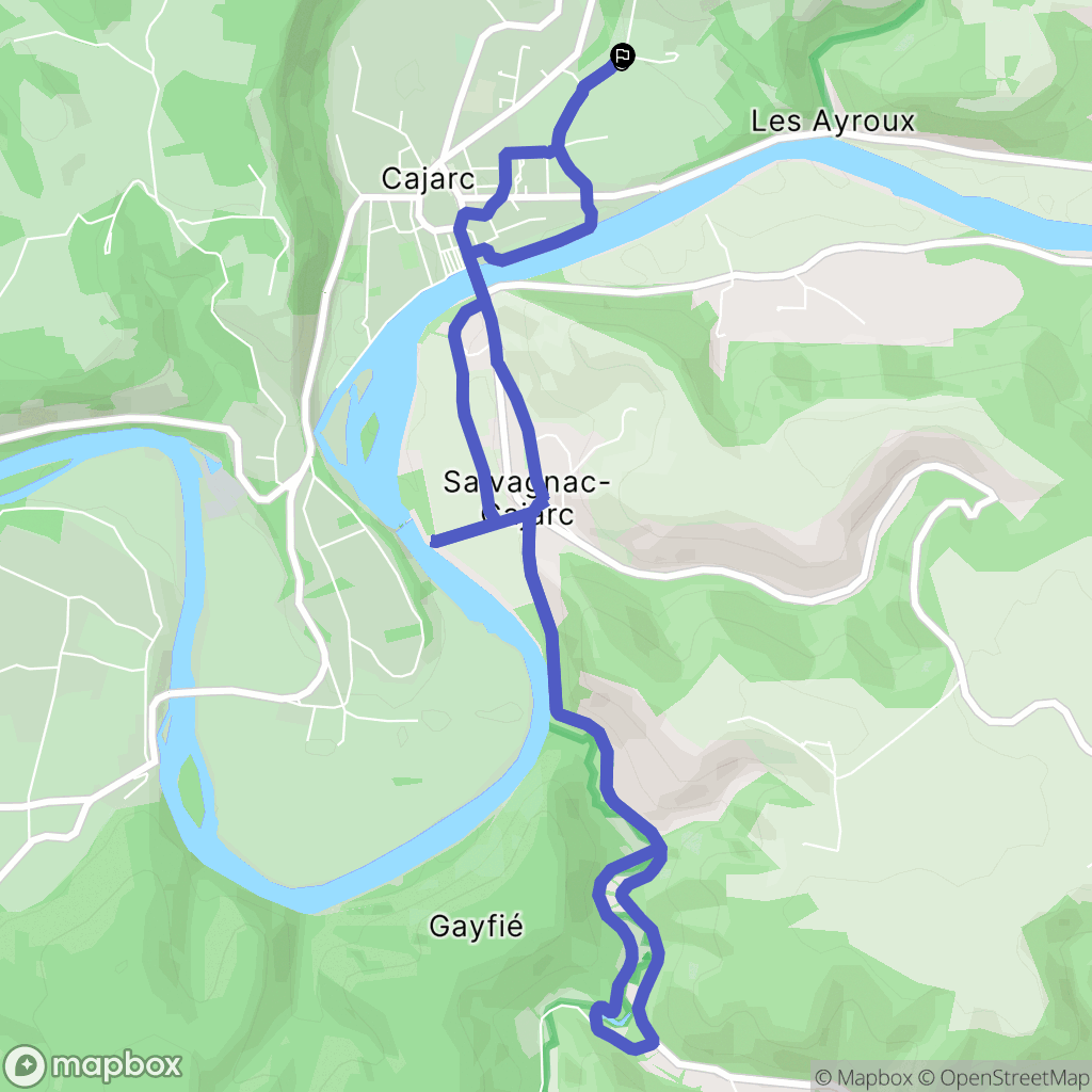 Cajarc: routekaart voor buitenactiviteiten - France
