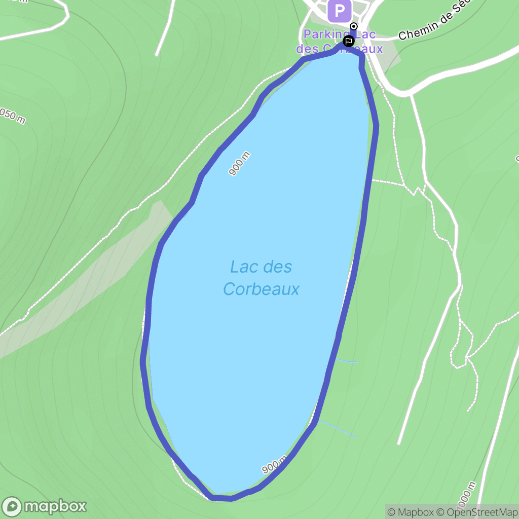 La Bresse : carte du parcours de randonnée - France
