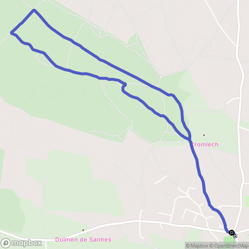 Rodelle : carte du parcours de randonnée - France