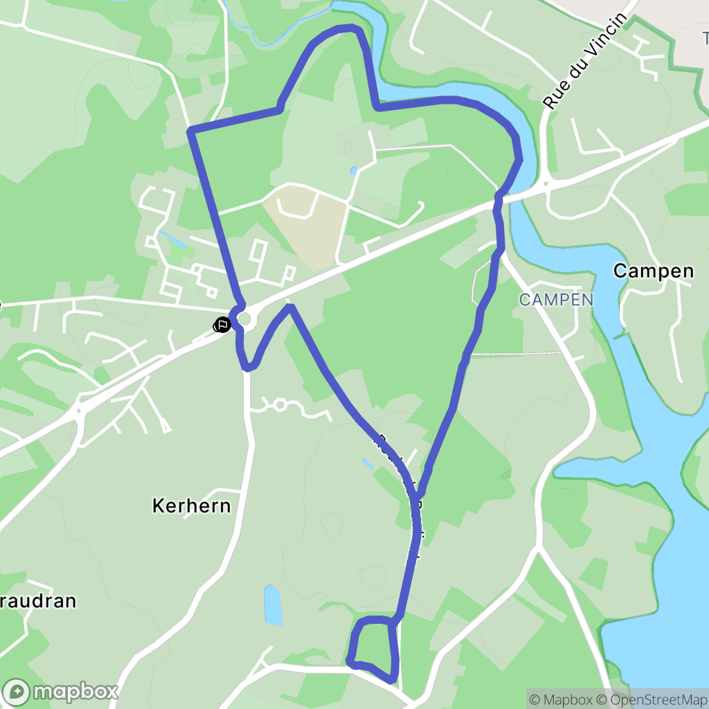 Arradon : carte du parcours de randonnée - France