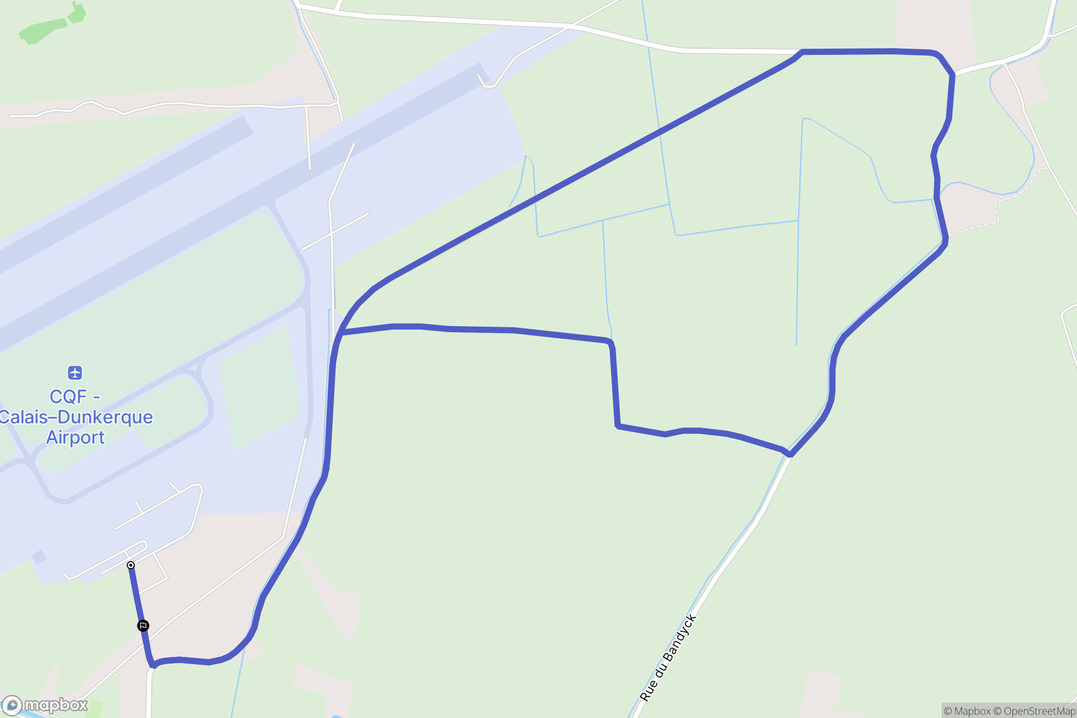 Marck : carte du parcours de randonnée - France