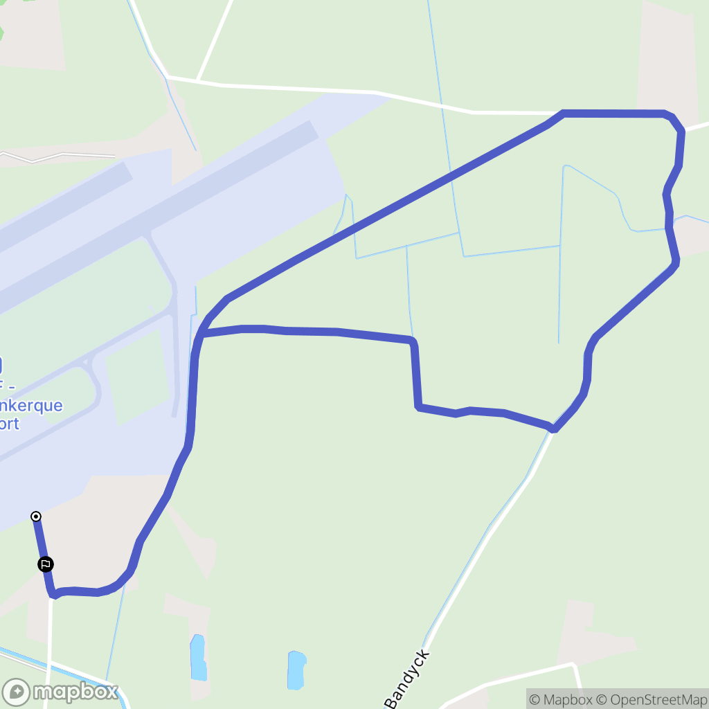 Marck : carte du parcours de randonnée - France