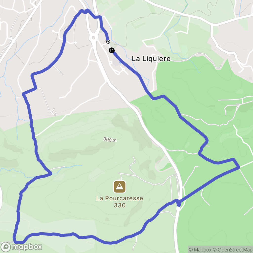 Saint-Martin-de-Londres : carte du parcours de randonnée - France