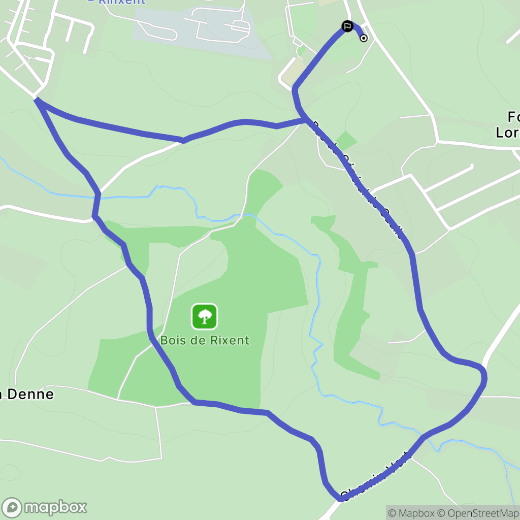 Rinxent : carte du parcours de randonnée - France