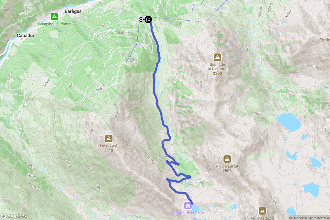Barèges: routekaart voor buitenactiviteiten - France