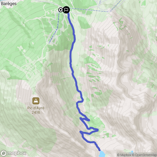 Barèges: routekaart voor buitenactiviteiten - France