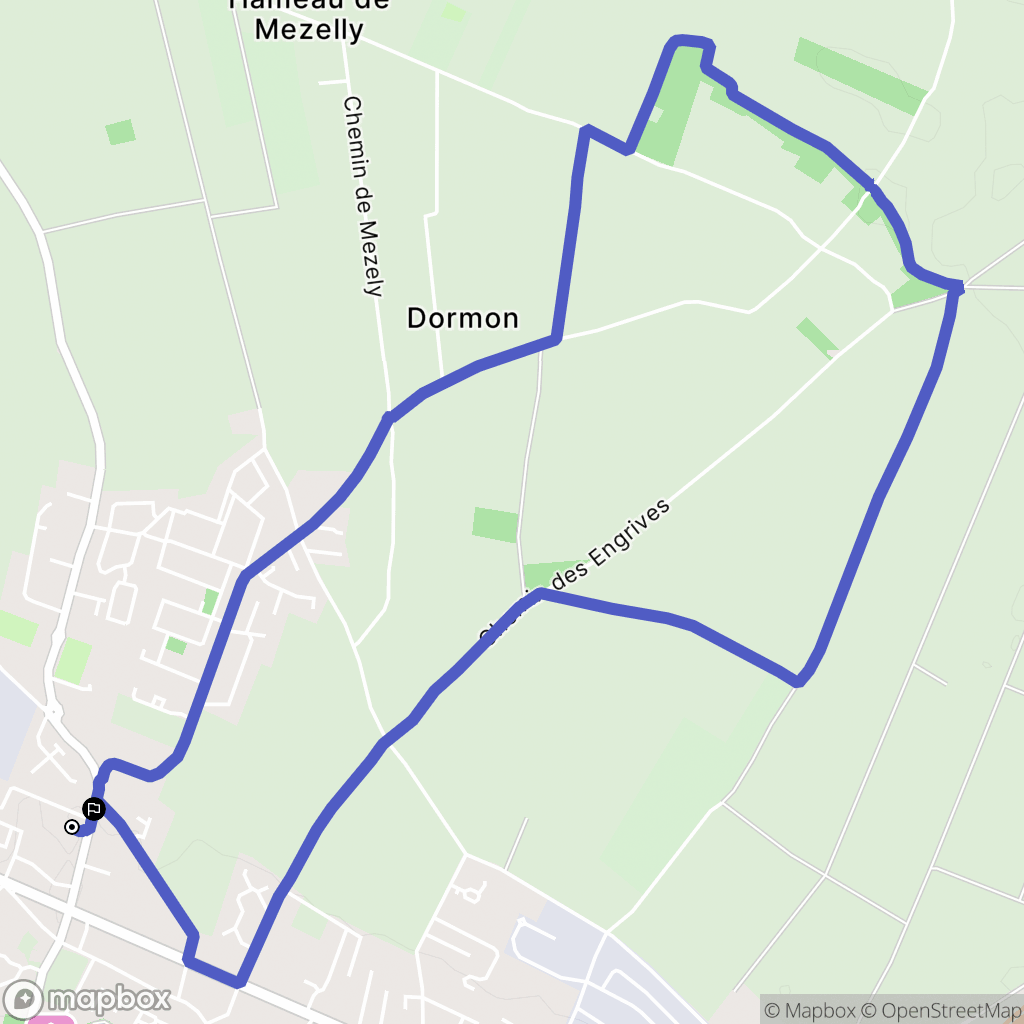 Saint-Bonnet-de-Mure : carte du parcours de randonnée - France