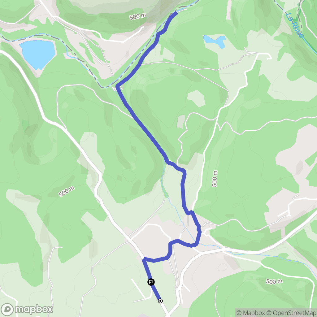 Vebret : carte du parcours de randonnée - France