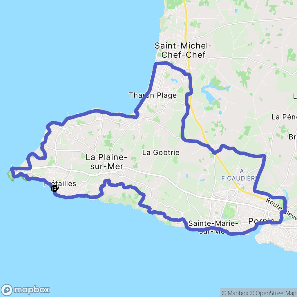 Préfailles: routekaart voor buitenactiviteiten - France