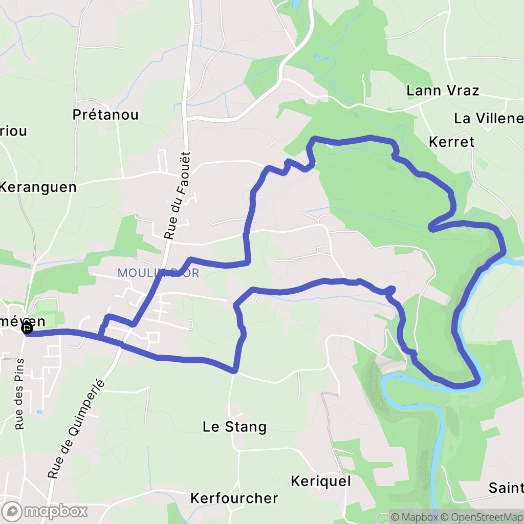 Tréméven: routekaart voor buitenactiviteiten - France
