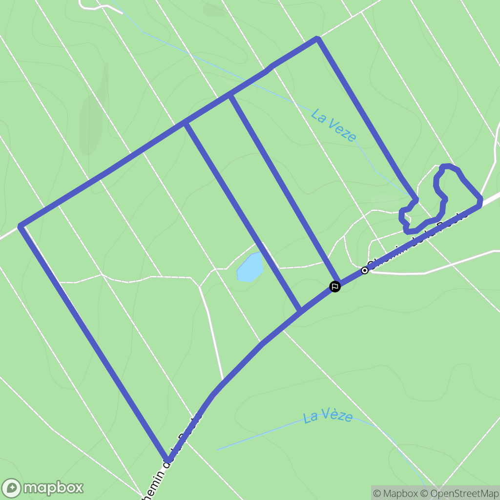 Moissey : carte du parcours de randonnée - France
