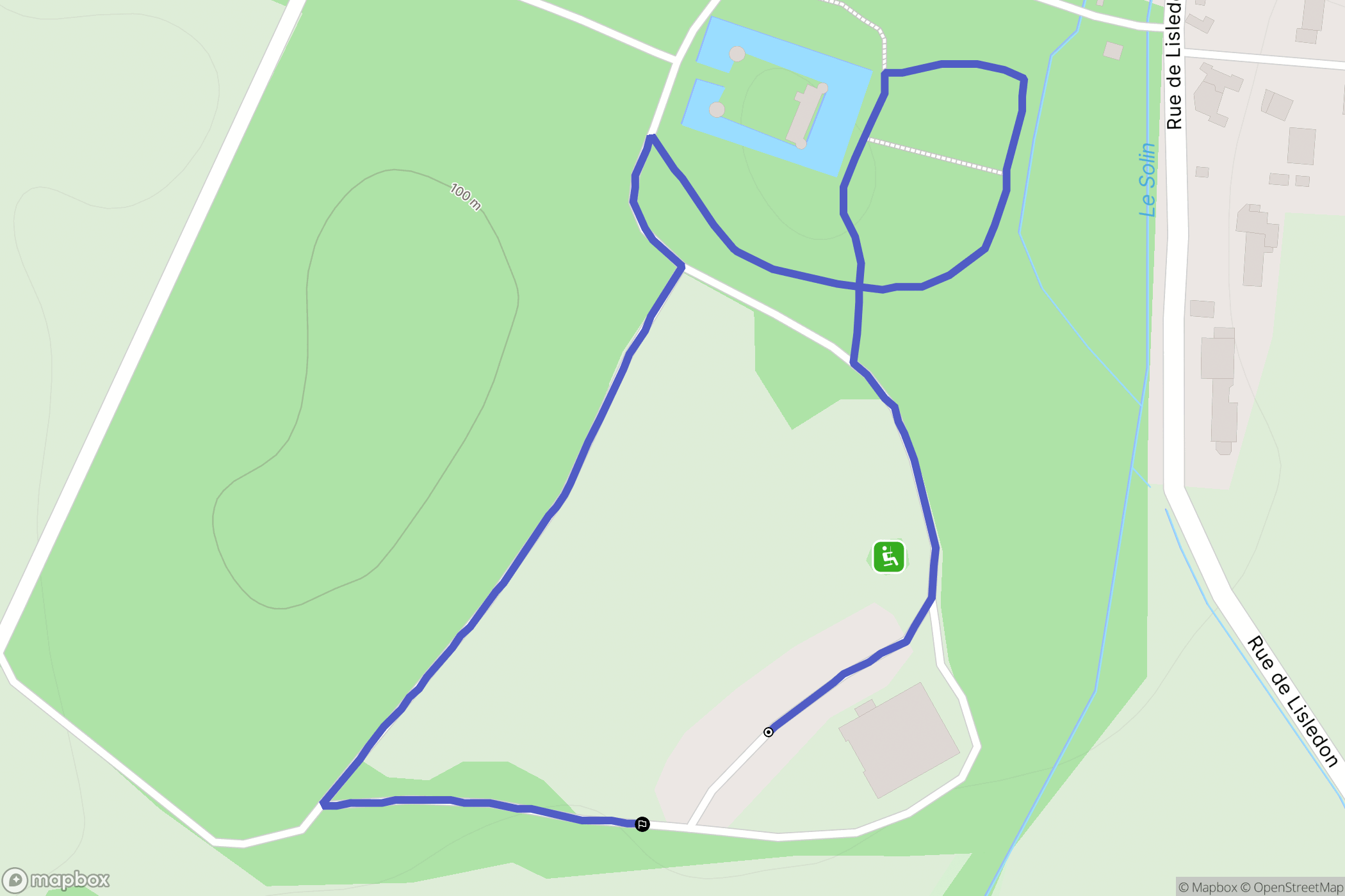 Vimory : carte du parcours de randonnée - France