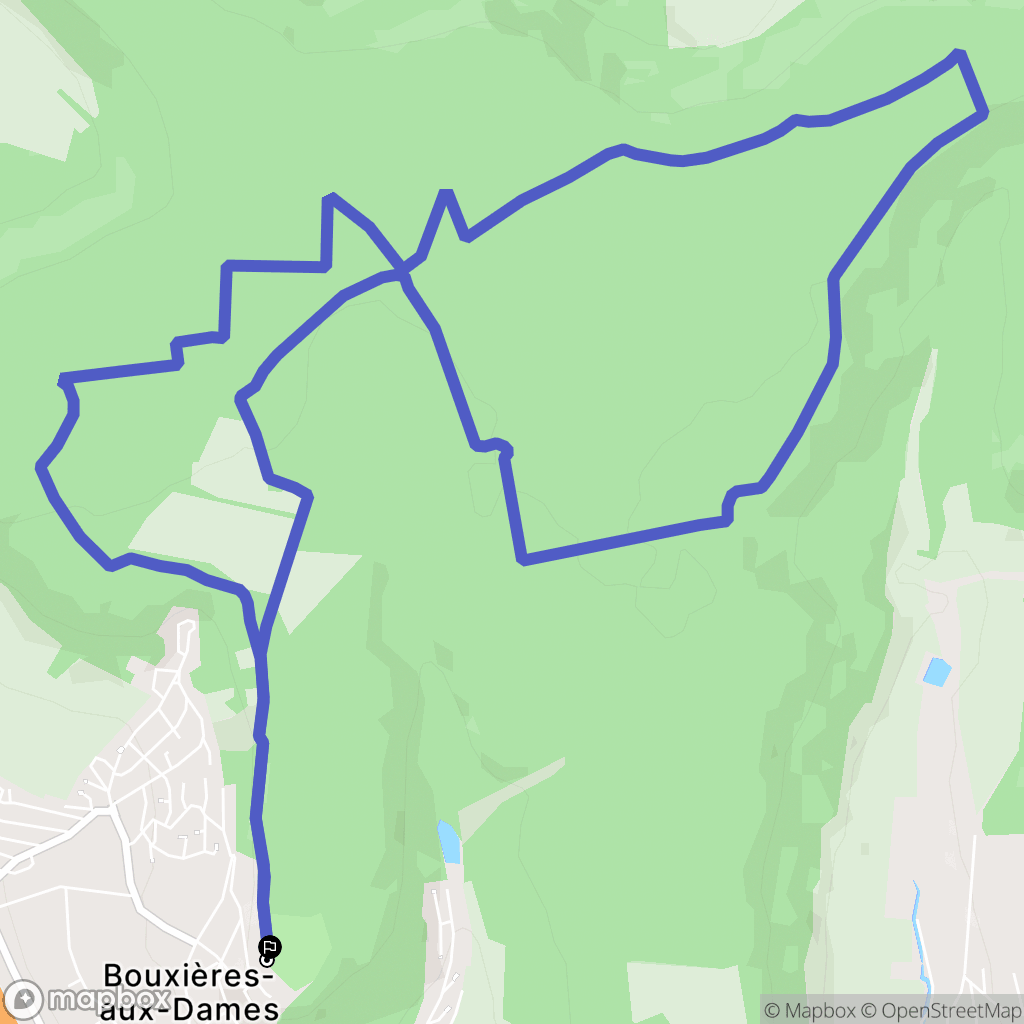 Bouxières-aux-Dames : carte du parcours de randonnée - France