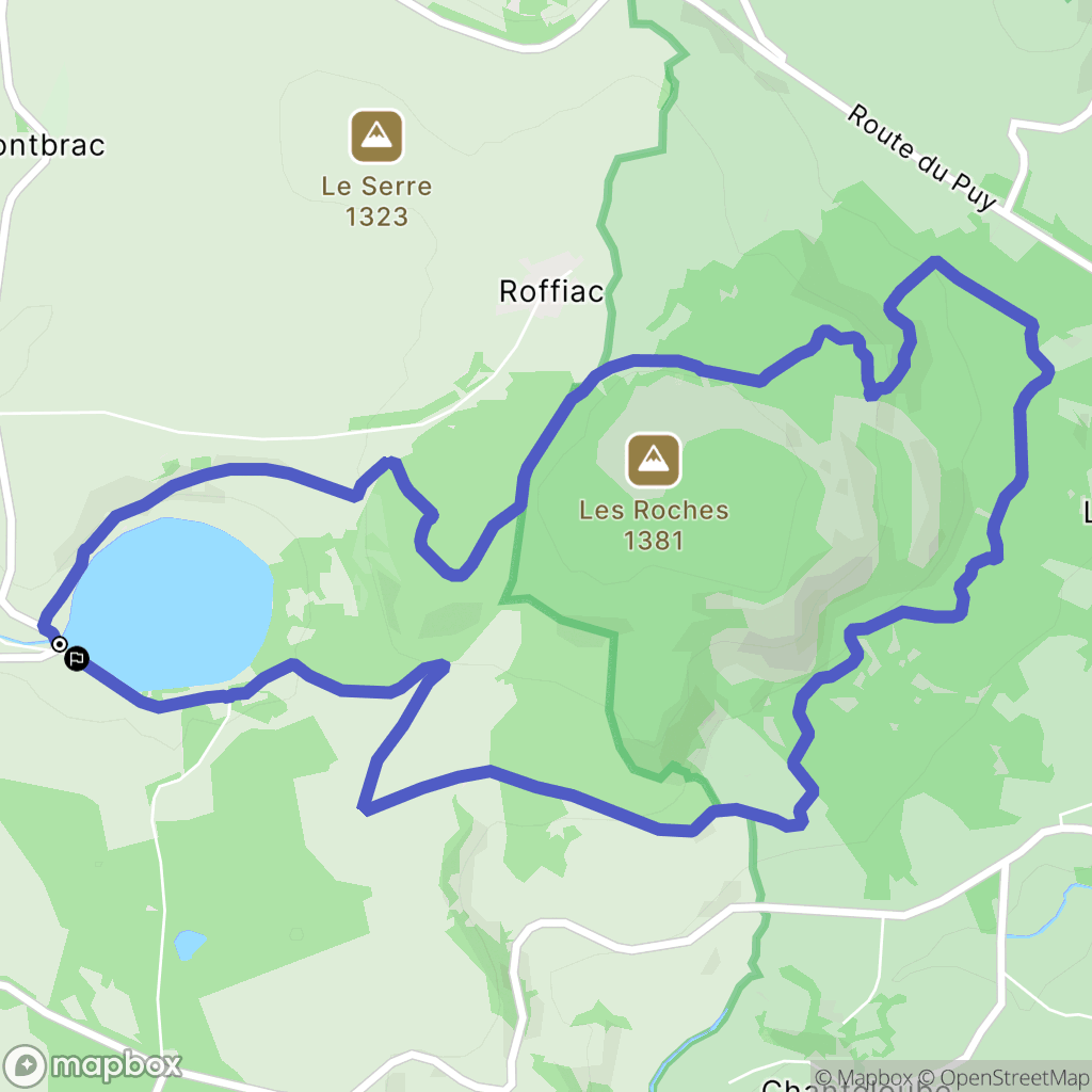 Saint-Front : carte du parcours de randonnée - France