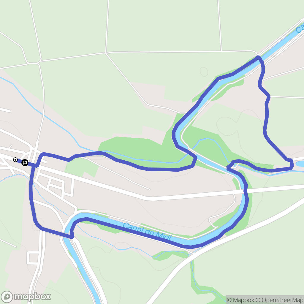 La Redorte : carte du parcours de randonnée - France
