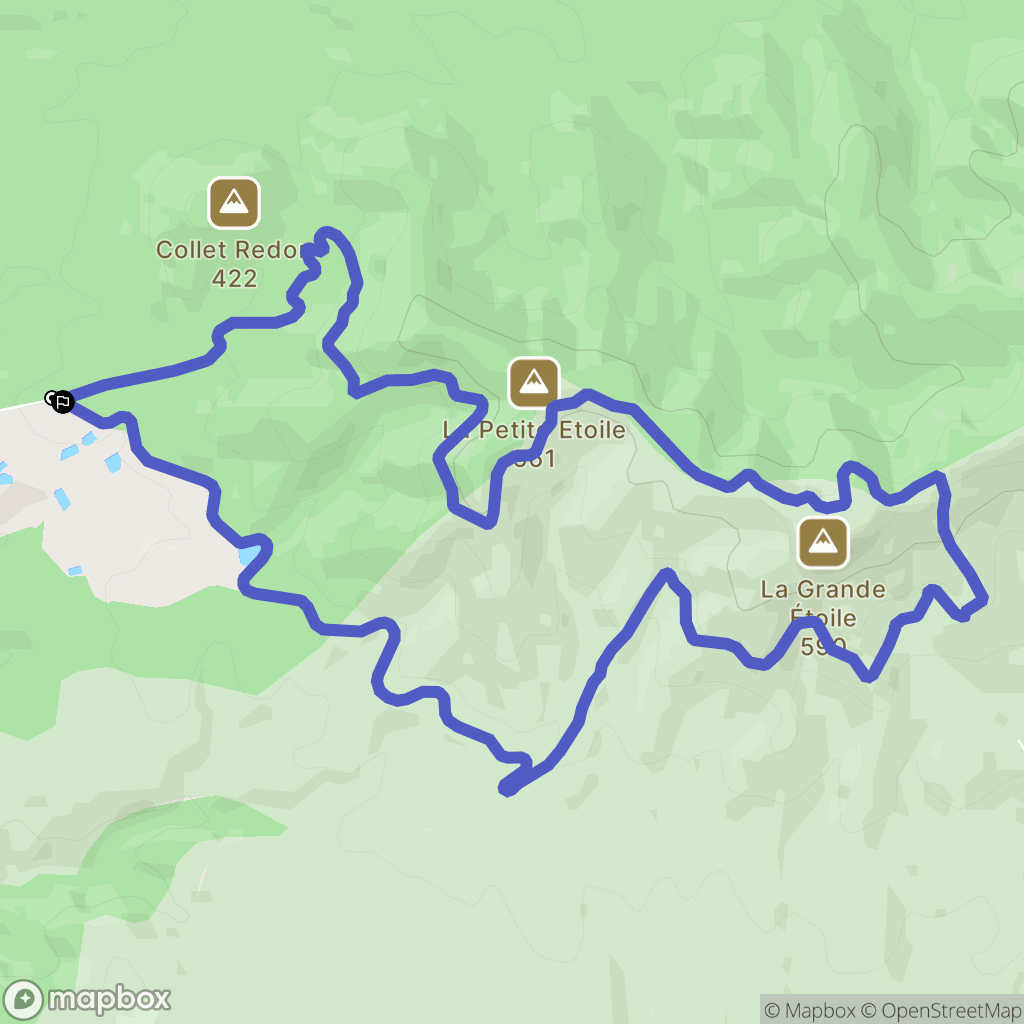 Septèmes-les-Vallons : carte du parcours de randonnée - France