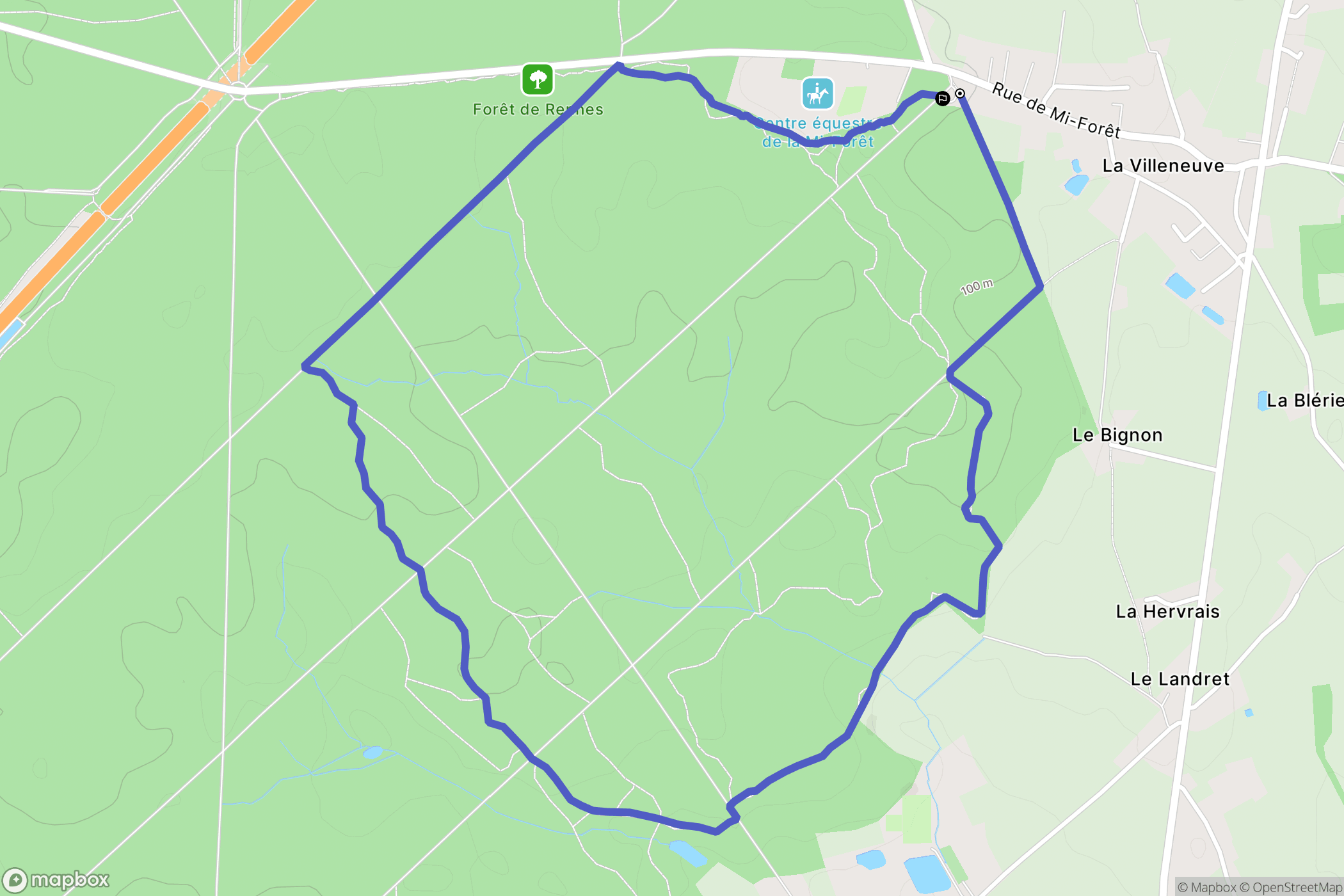 Liffré: routekaart voor buitenactiviteiten - France