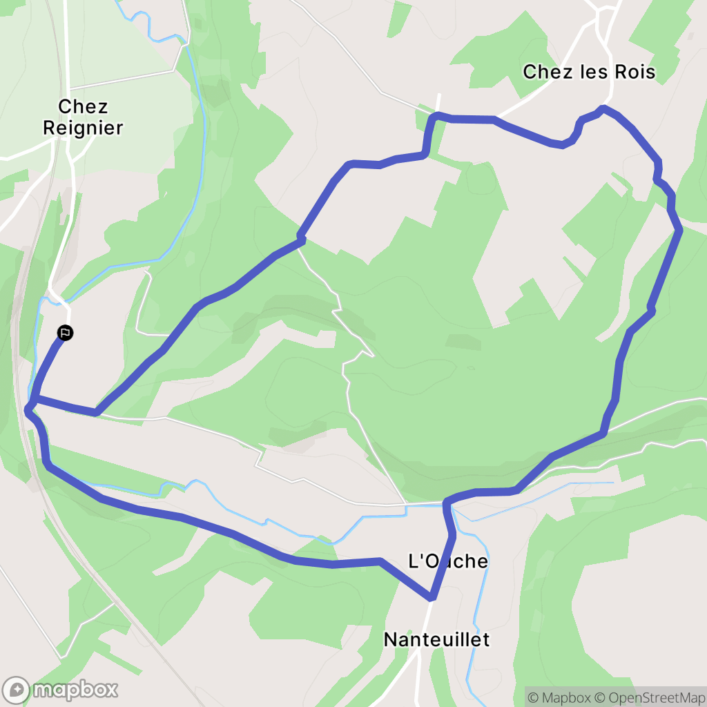 Mouthiers-sur-Boëme : carte du parcours de randonnée - France