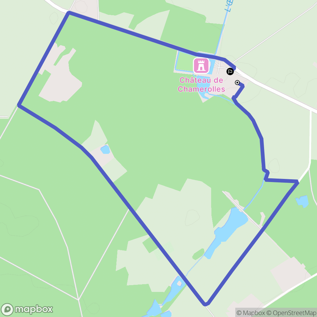 Chilleurs-aux-Bois : carte du parcours de randonnée - France