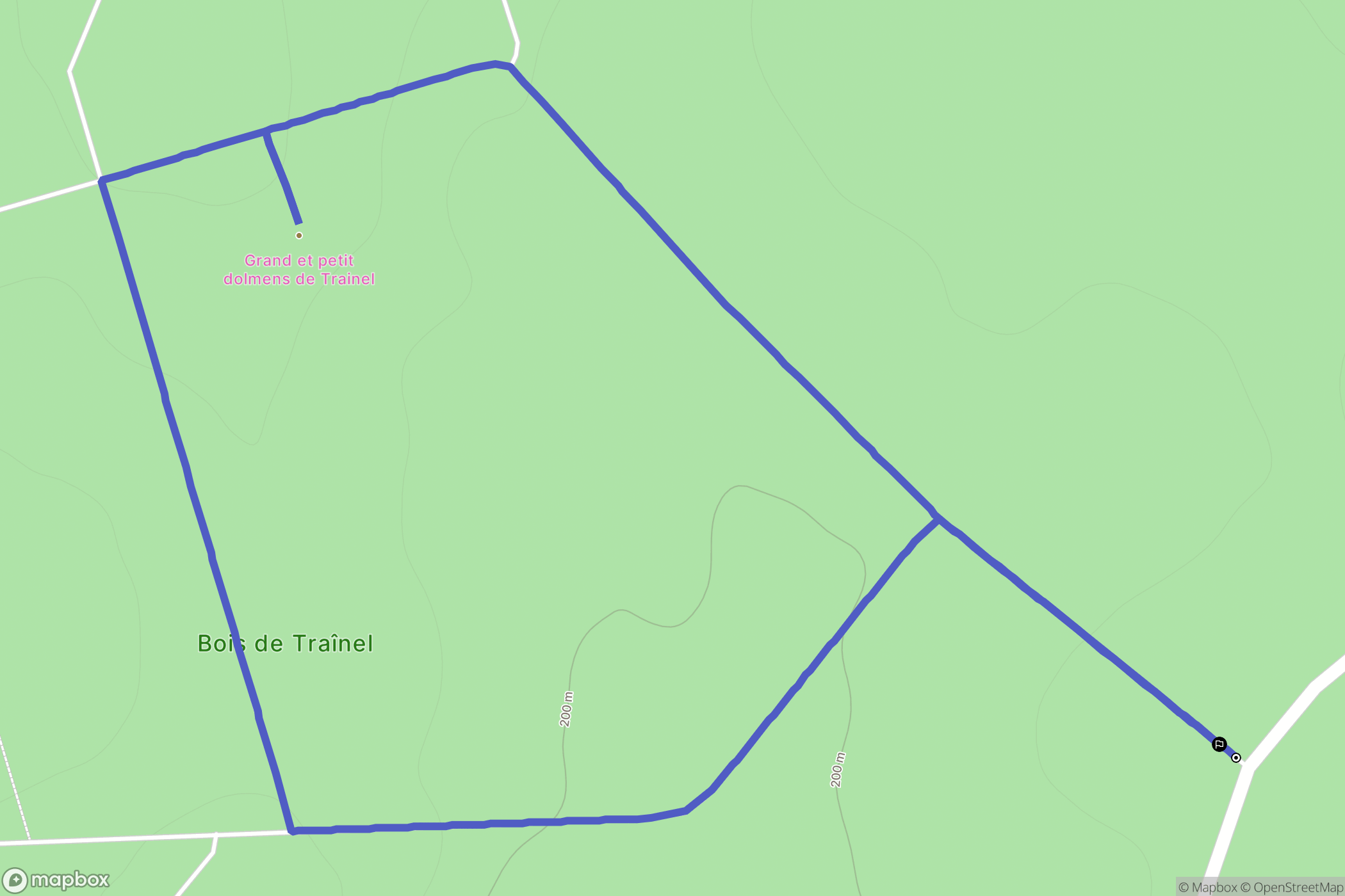 Saint-Maurice-aux-Riches-Hommes : carte du parcours de randonnée - France