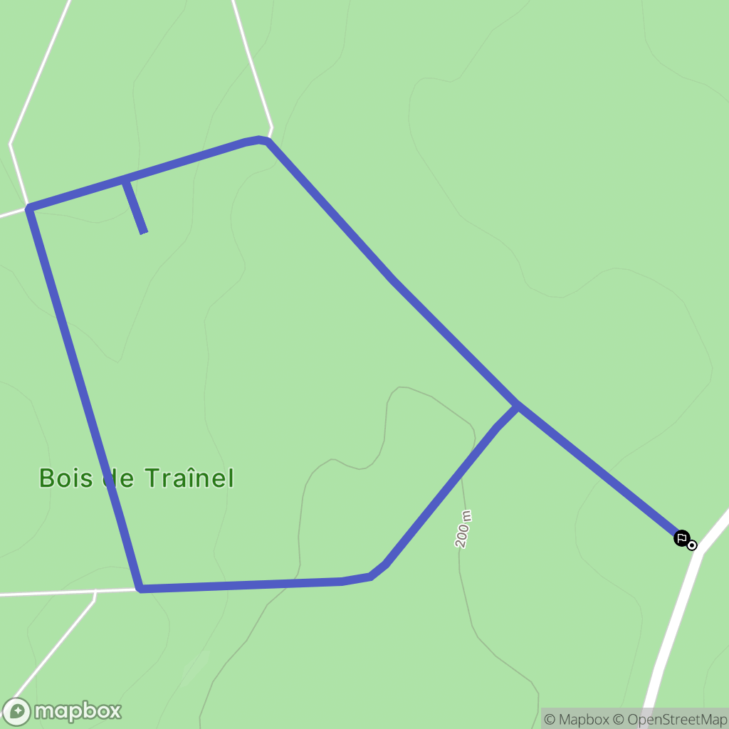 Saint-Maurice-aux-Riches-Hommes : carte du parcours de randonnée - France
