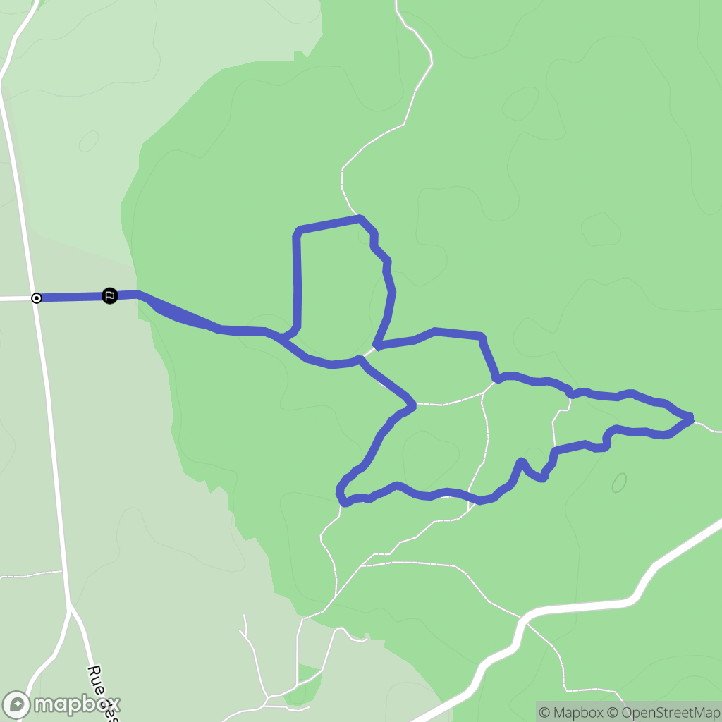 Saint-Pierre-le-Chastel : carte du parcours de randonnée - France