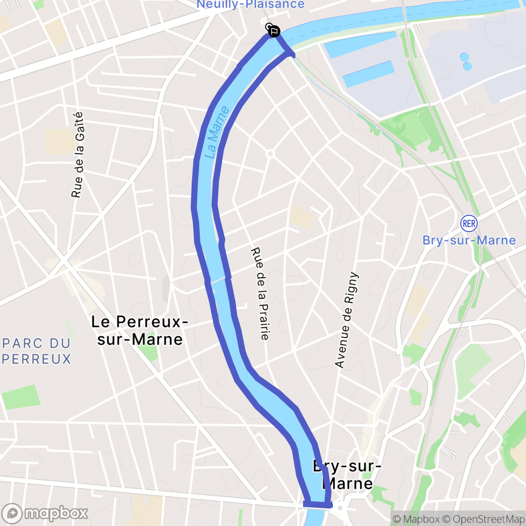 Neuilly-Plaisance : carte du parcours de randonnée - France