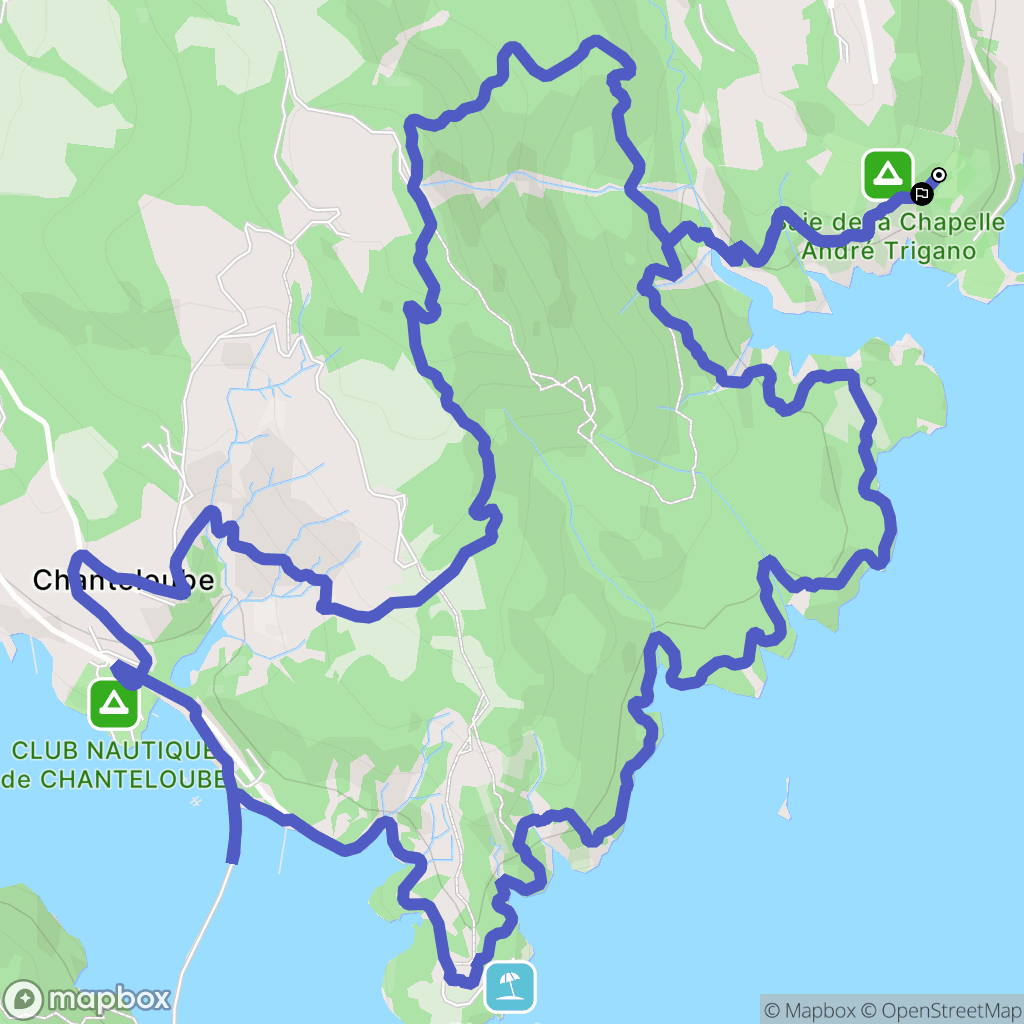 Chorges : carte du parcours de randonnée - France