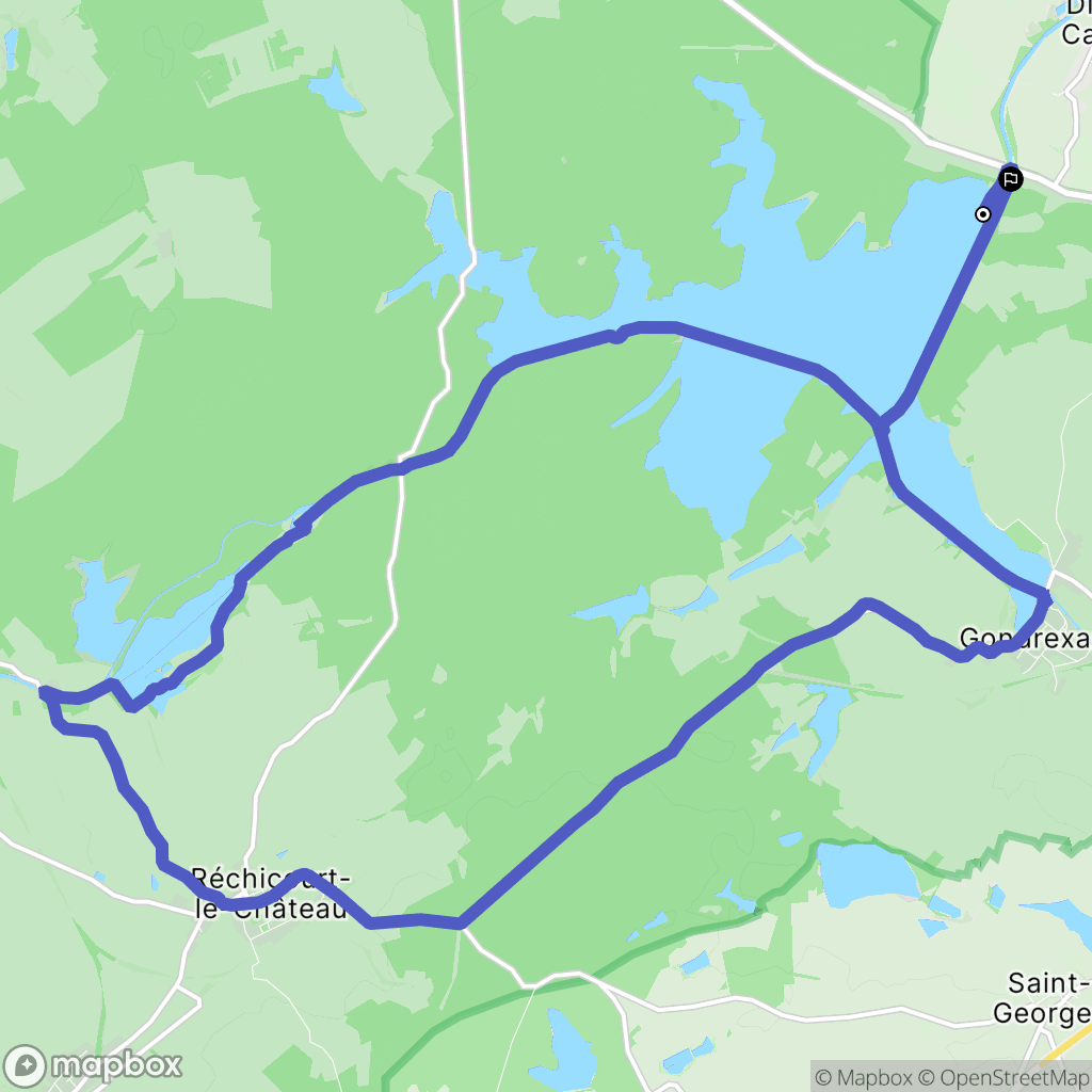 Languimberg : carte du parcours de randonnée - France