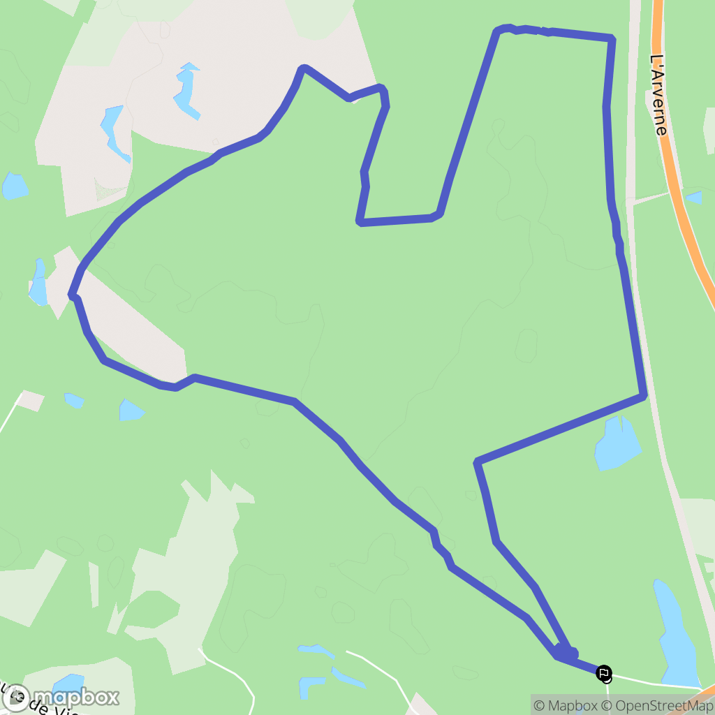 Vierzon : carte du parcours de randonnée - France