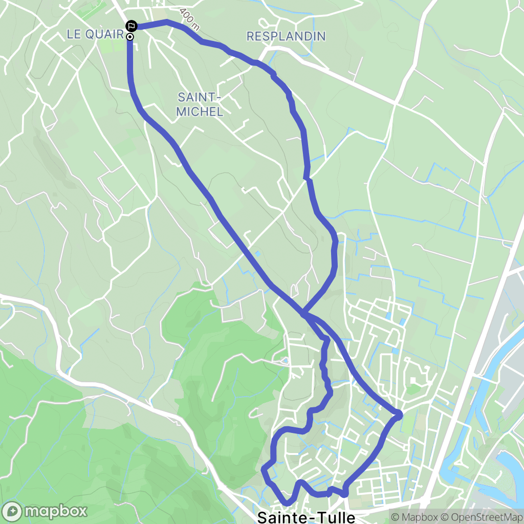 Pierrevert : carte du parcours de randonnée - France