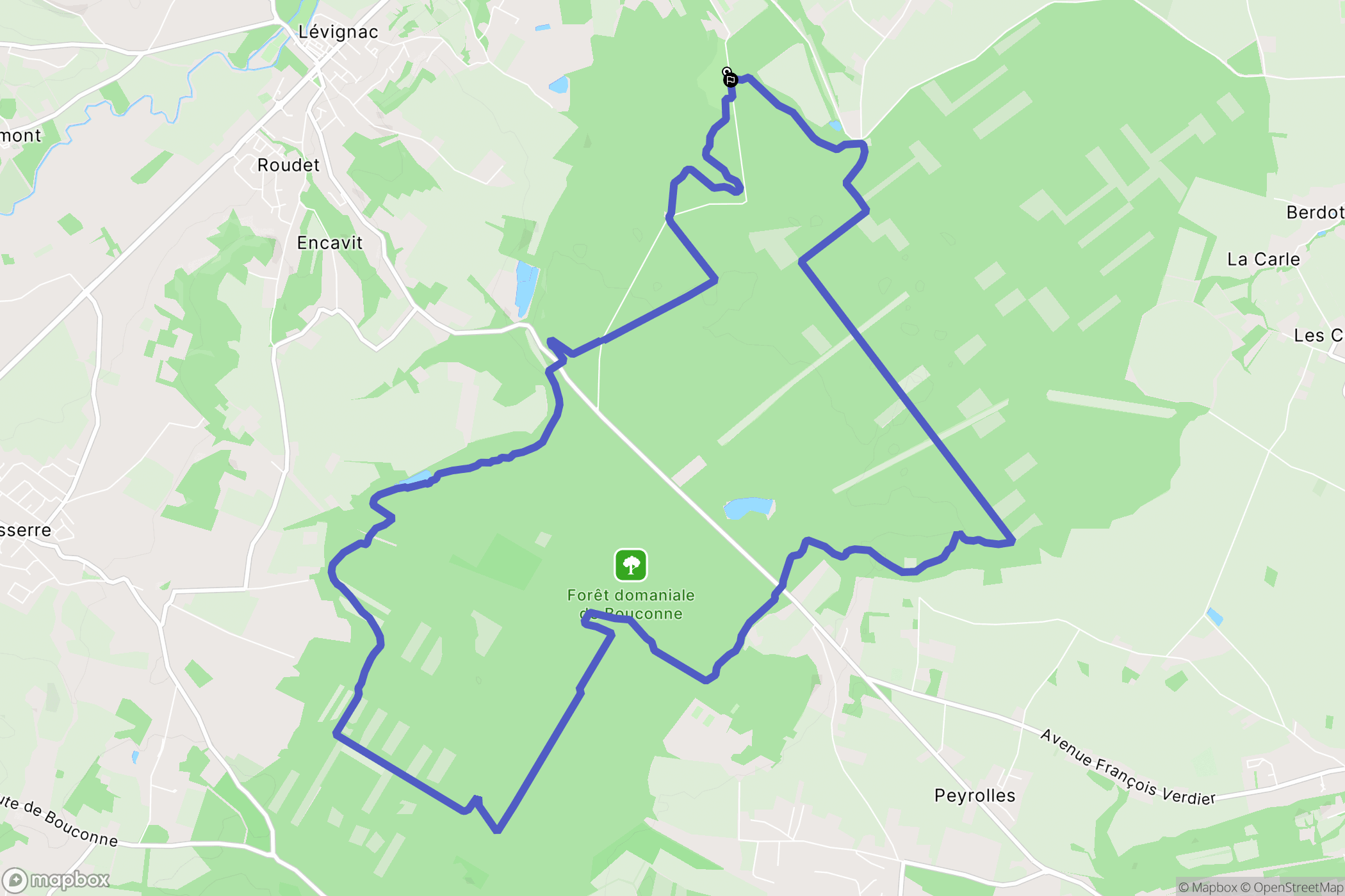 Montaigut-sur-Save : carte du parcours de randonnée - France