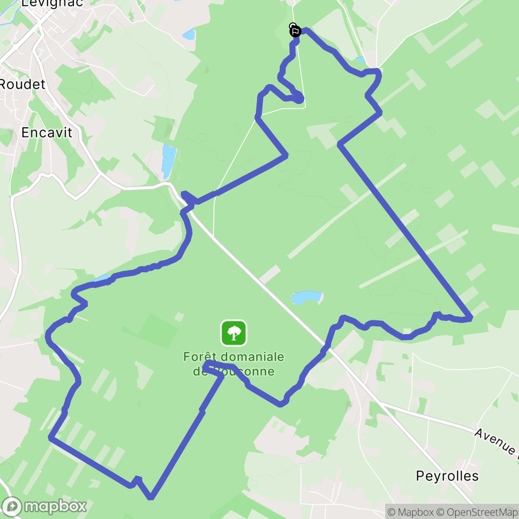 Montaigut-sur-Save : carte du parcours de randonnée - France