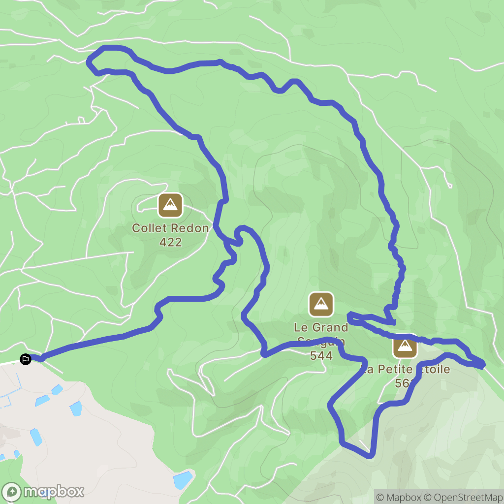 Septèmes-les-Vallons : carte du parcours de randonnée - France