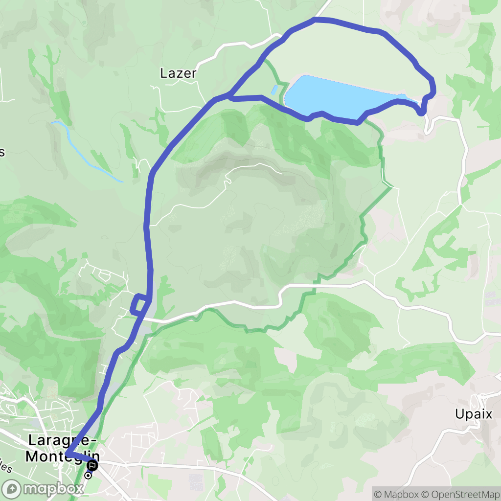 Laragne-Montéglin : carte du parcours de randonnée - France