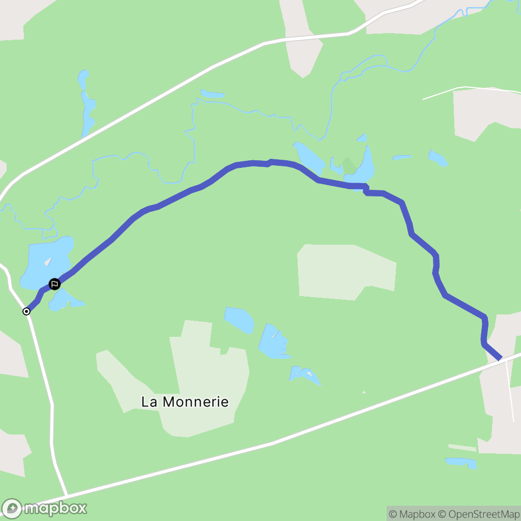 Salbris : carte du parcours de randonnée - France