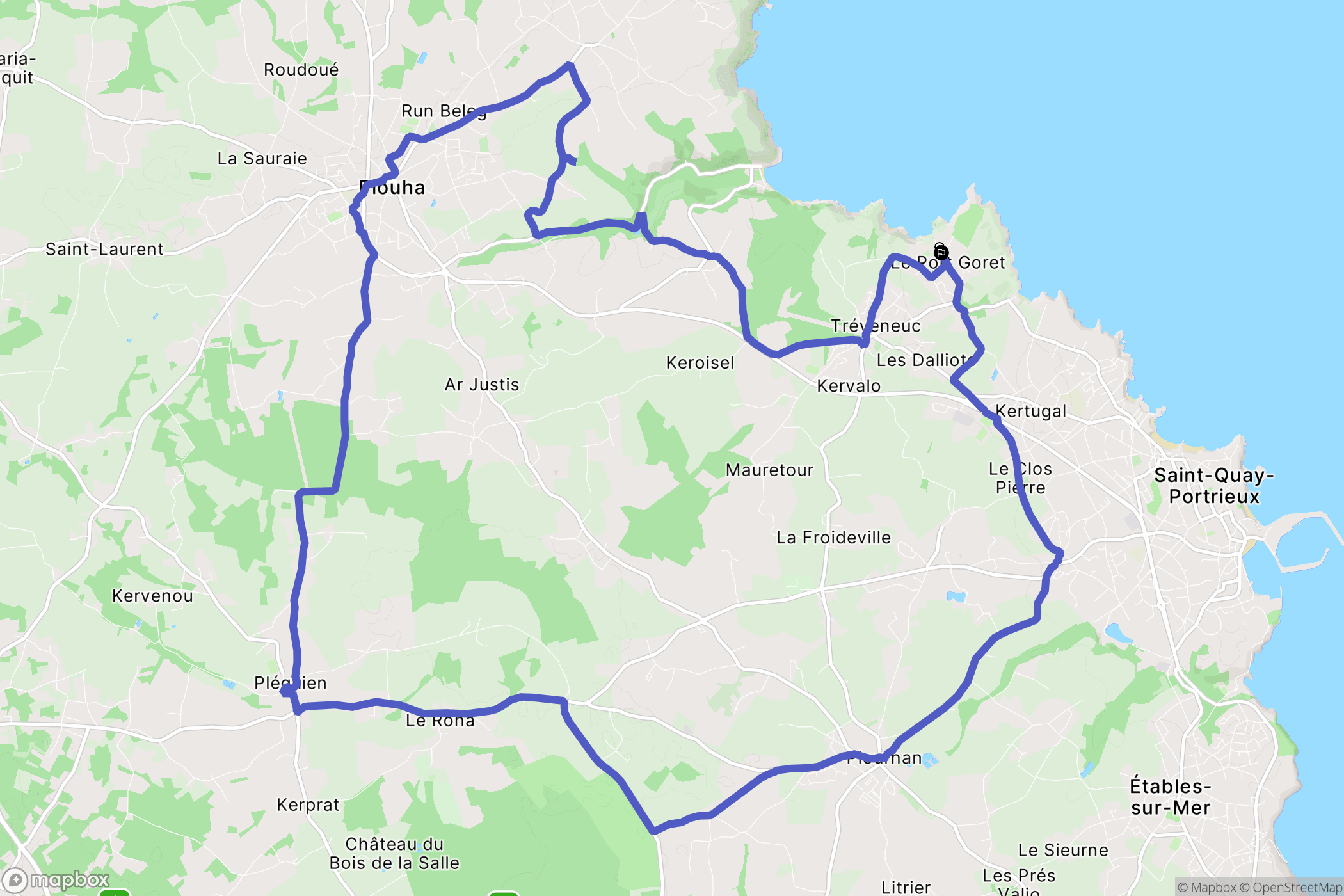 Tréveneuc: routekaart voor buitenactiviteiten - France