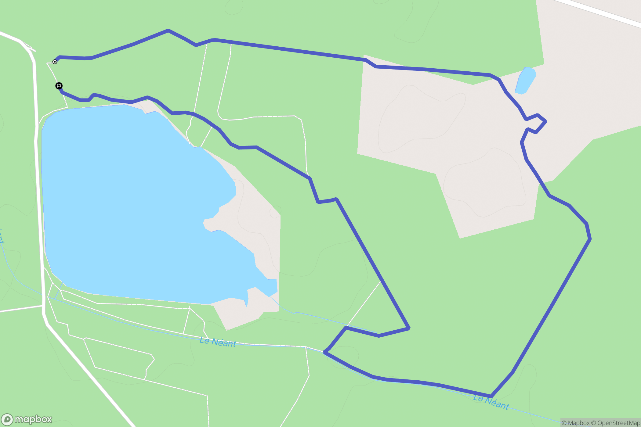 Nouan-le-Fuzelier : carte du parcours de randonnée - France