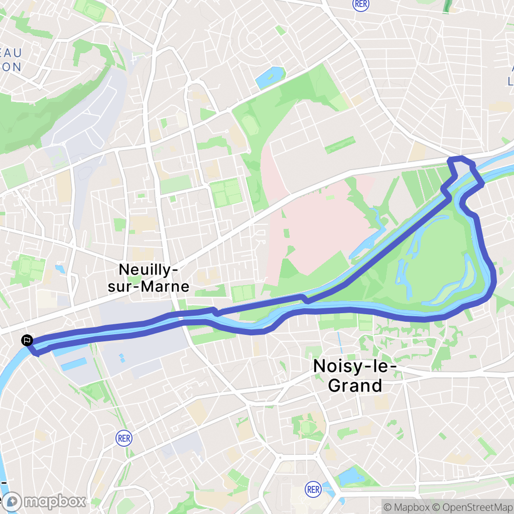 Neuilly-Plaisance : carte du parcours de randonnée - France