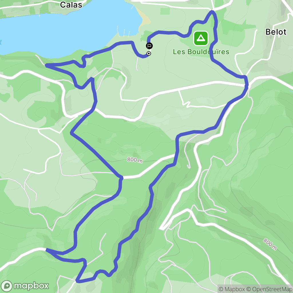 La Salvetat-sur-Agout : carte du parcours de randonnée - France