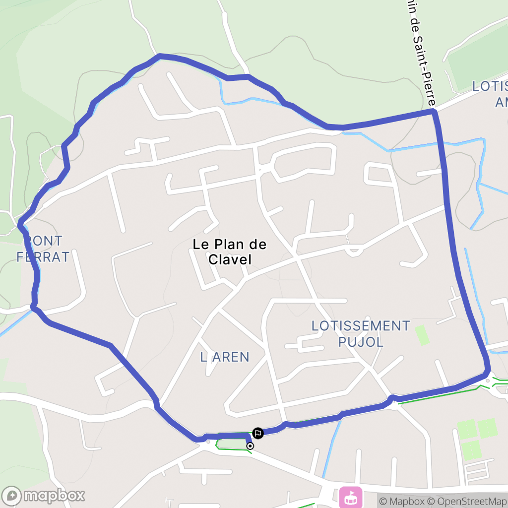 Pélissanne : carte du parcours de randonnée - France