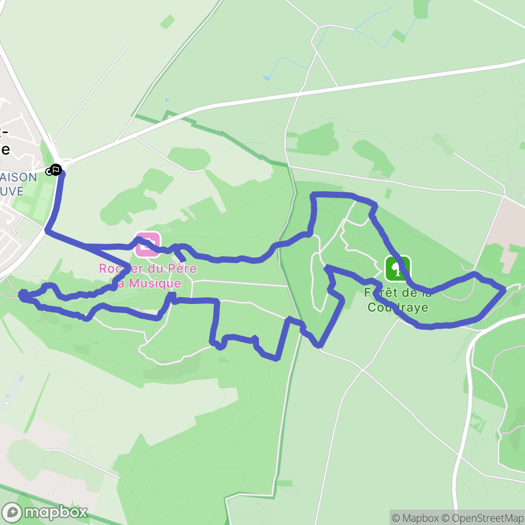 Ballancourt-sur-Essonne : carte du parcours de randonnée - France