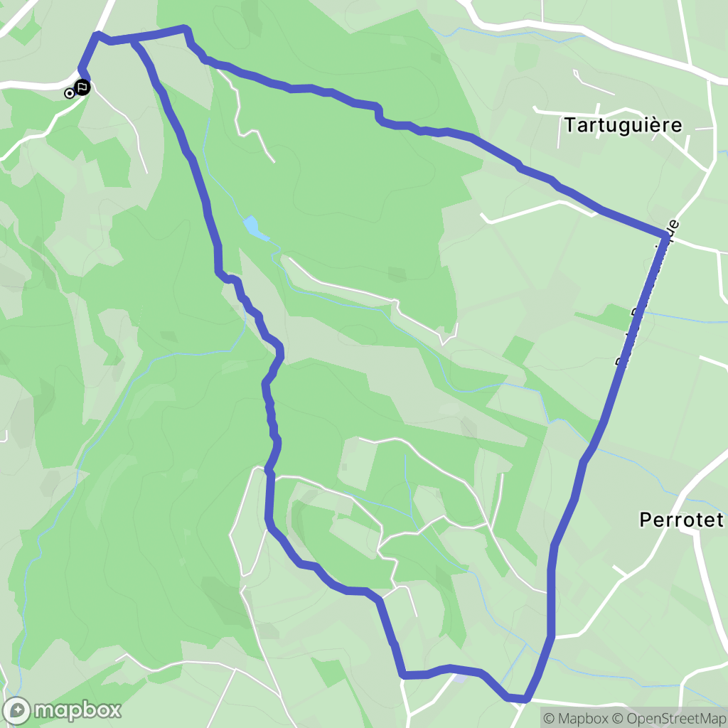 Roussillon : carte du parcours de randonnée - France