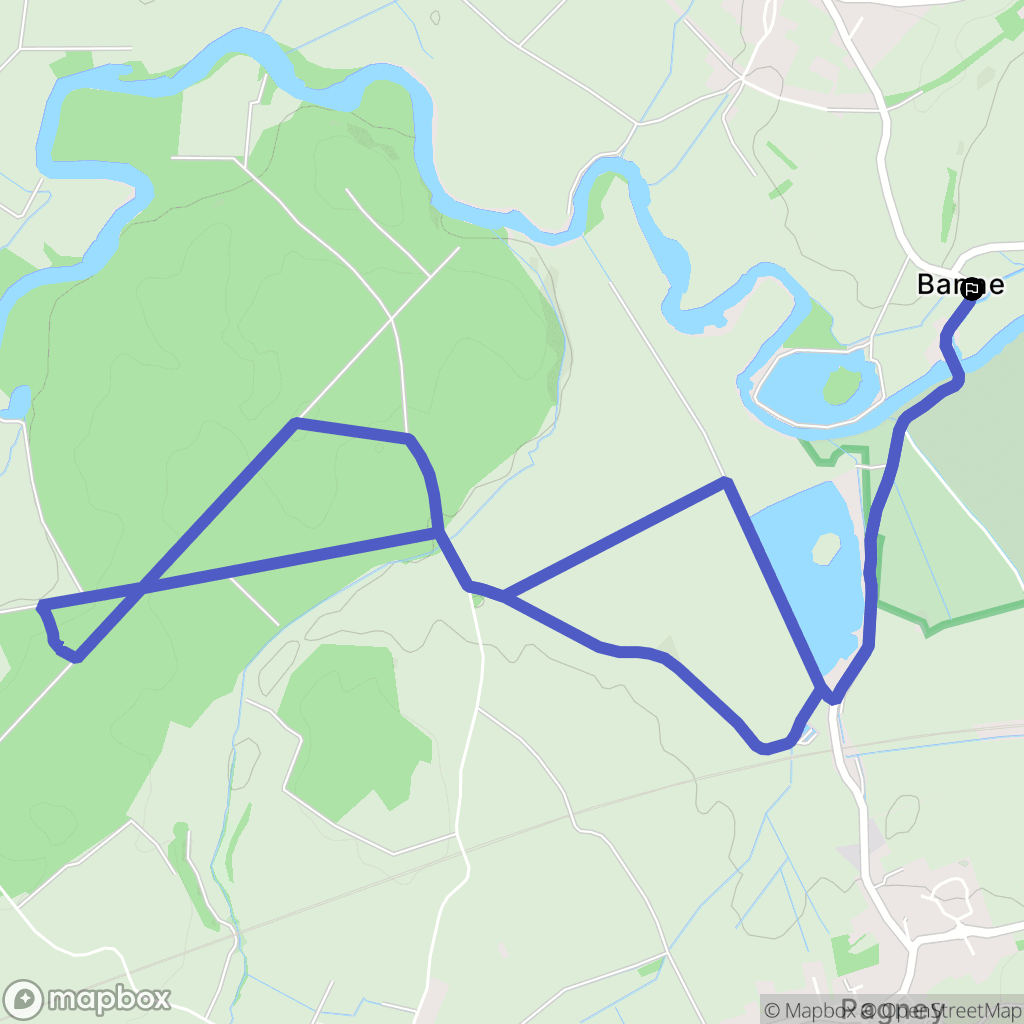 Sornay : carte du parcours de randonnée - France