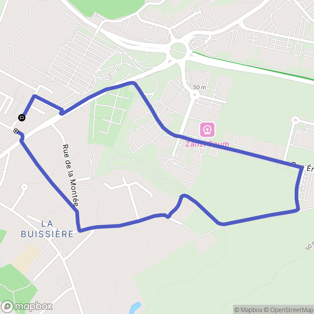 Bruay-la-Buissière : carte du parcours de randonnée - France