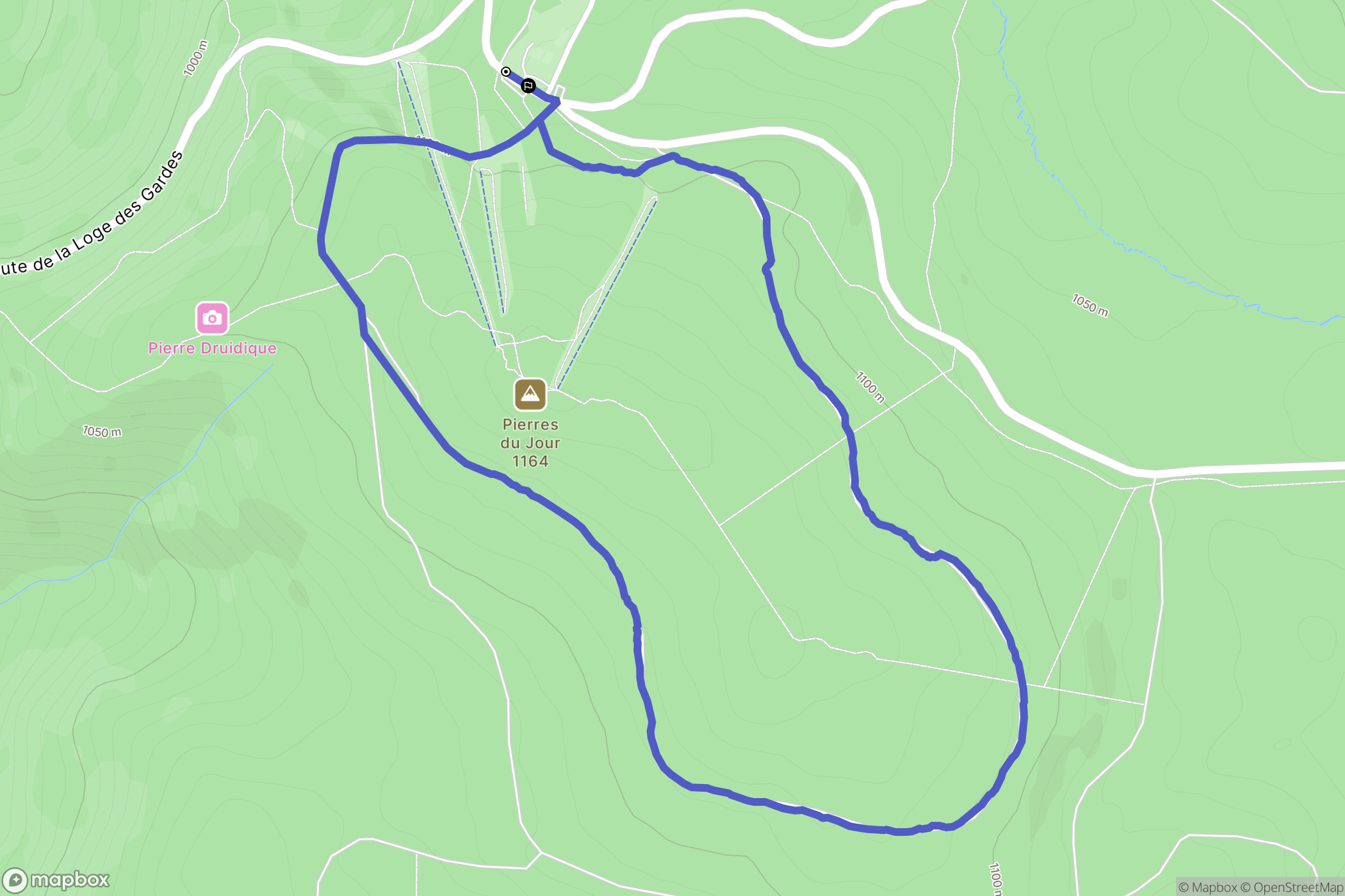 Laprugne: routekaart voor buitenactiviteiten - France