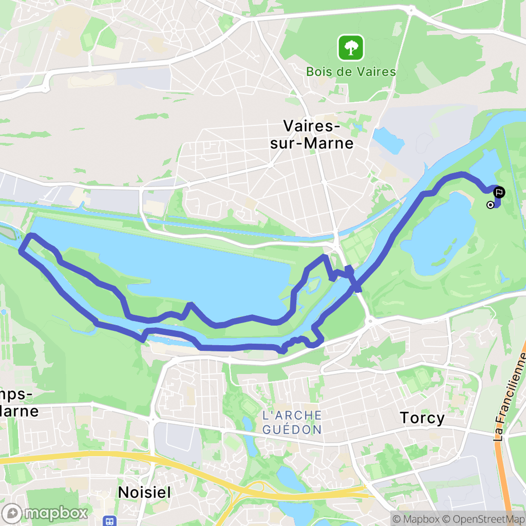 Torcy : carte du parcours de randonnée - France