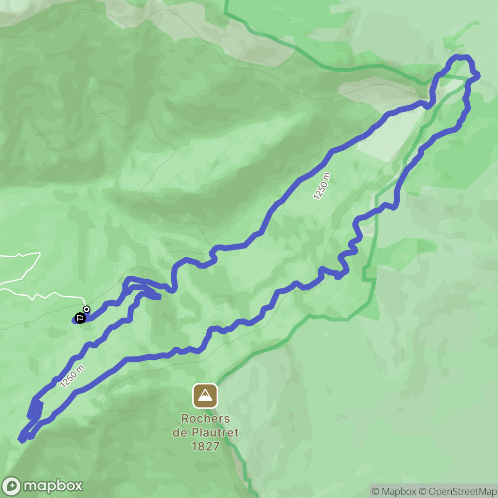 Romeyer : carte du parcours de randonnée - France