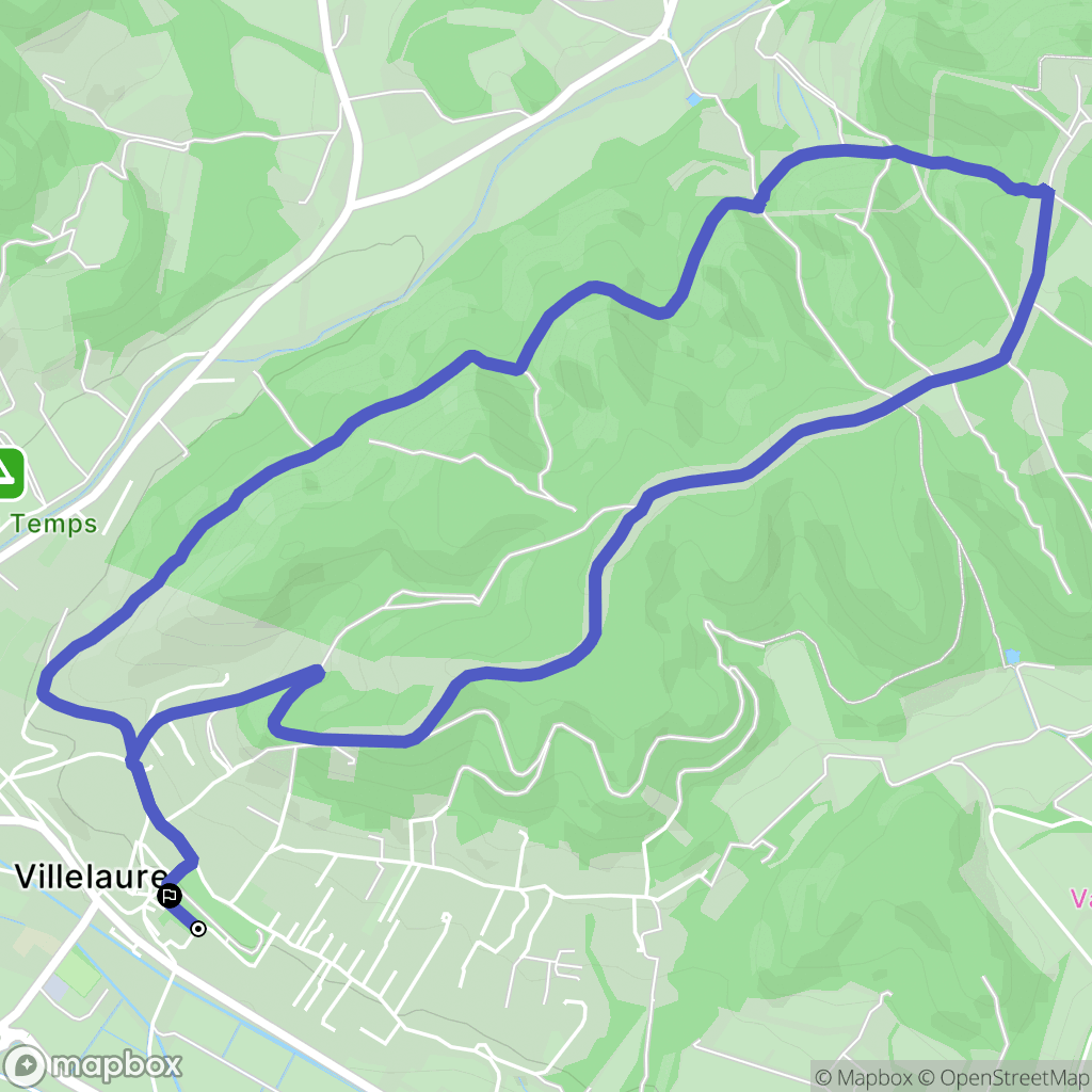 Villelaure : carte du parcours de randonnée - France
